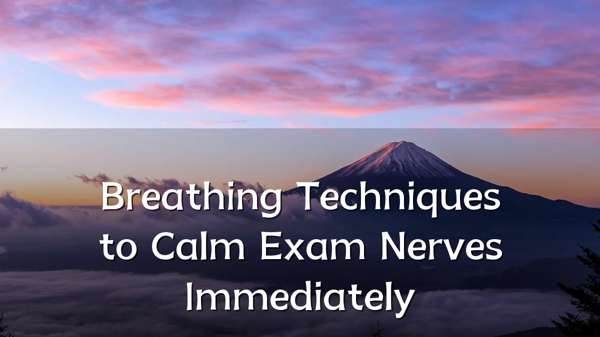 Breathing Techniques to Calm Exam Nerves Immediately
