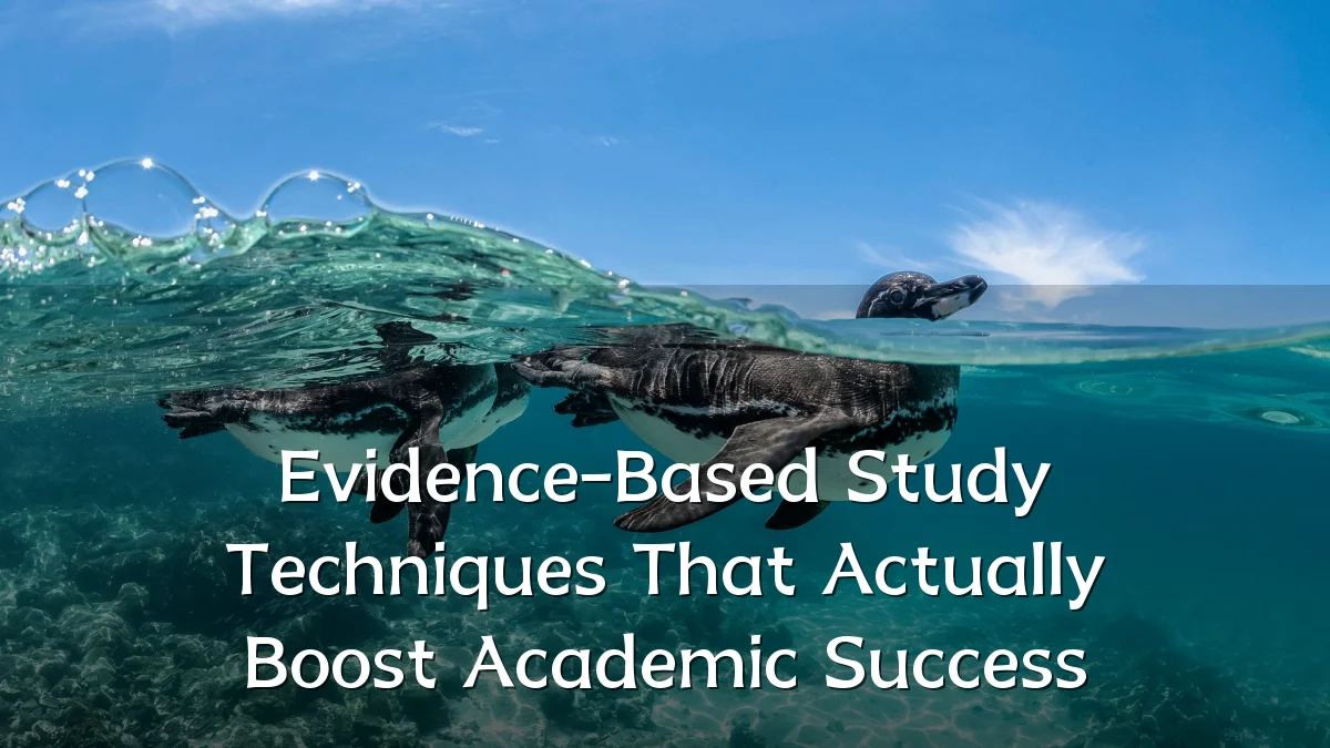 Evidence-Based Study Techniques That Actually Boost Academic Success